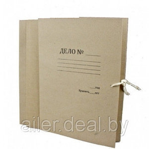 Папка картонная с 2-мя завязками"Дело" 7см ширина 