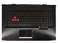 Верхняя часть корпуса (Palmrest) HP Omen 17-AN с клавиатурой, с подсветкой и тачпадом, черный, RU