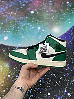 Кроссовки Air Jordan Retro 1 Green BeigeBlack