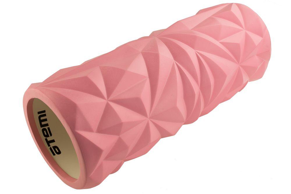 Ролик массажный для йоги ATEMI AMR02P (33x14см) розовый, фото 1