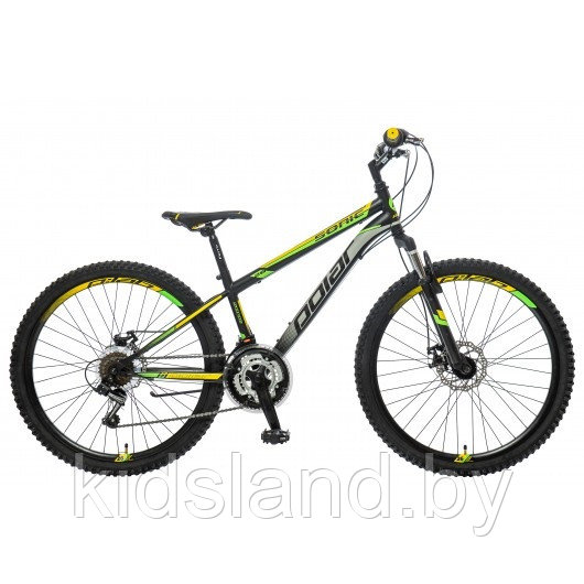 Велосипед Polar Sonic 26 FS D"  (черно-серо-желтый)