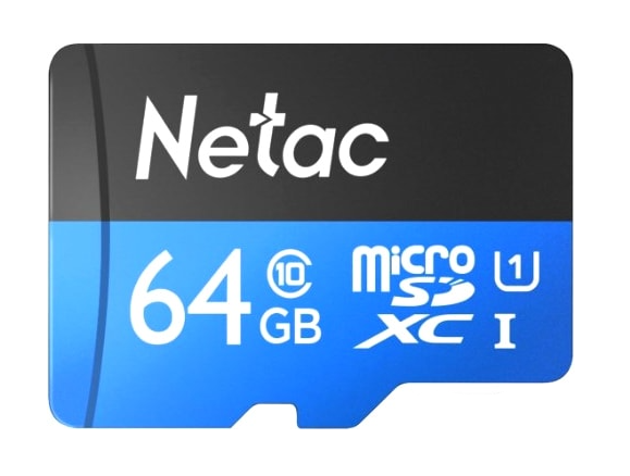 Карта памяти MicroSDXC 64GB Class 10 UHS-I (U1) (без адаптера) Netac Standart