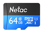 Карта памяти MicroSDXC 64GB Class 10 UHS-I (U1) (без адаптера) Netac Standart