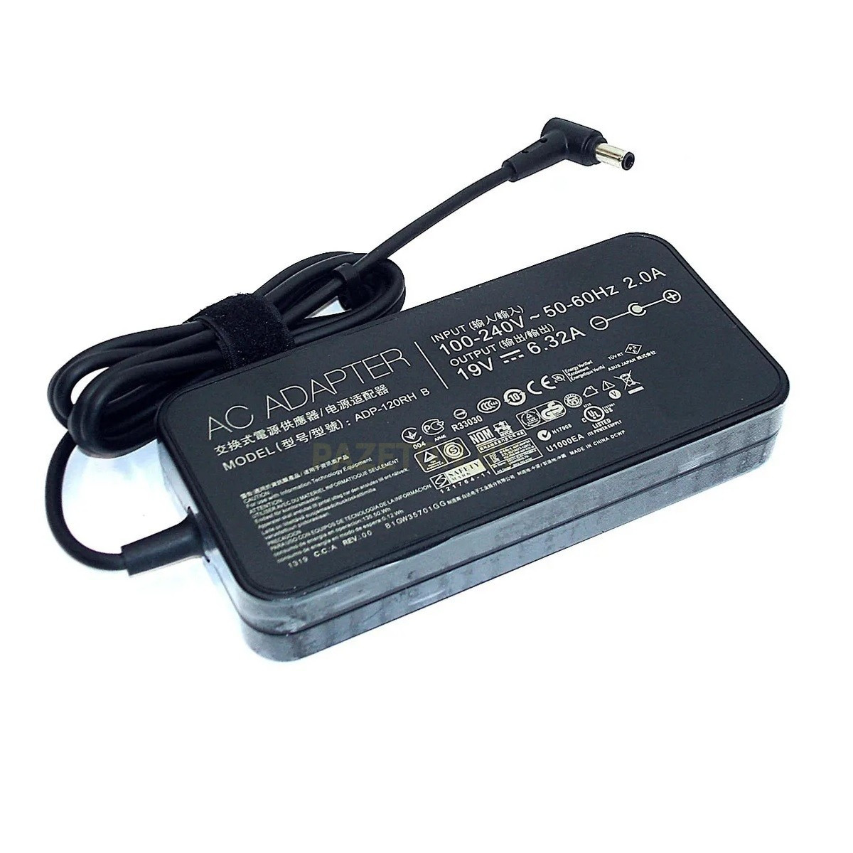 ADP-130EB DA PA-1121-28U1 REV:A PA-1121-28U4 зарядное устройство для ноутбука 4.5x3.0 120w 19v 6,32a с силовым - фото 1 - id-p179380021