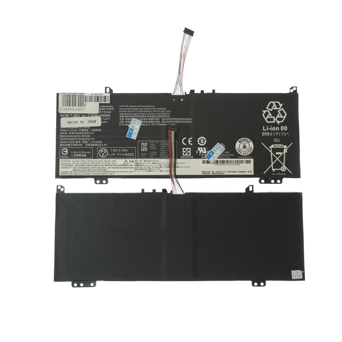 Батарея для ноутбука Lenovo Flex 6-14ARR Flex 6-14IKB li-pol 7,68v 65wh черный