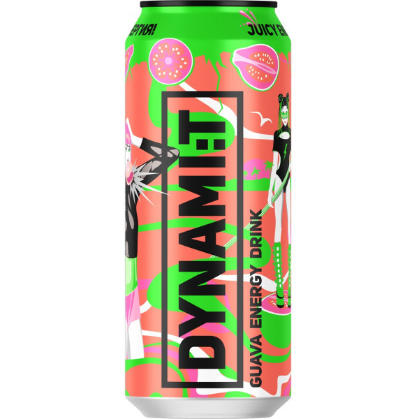 Напиток энергетический Dynamit Guava Energy Drink 0,45л - фото 1 - id-p179379302