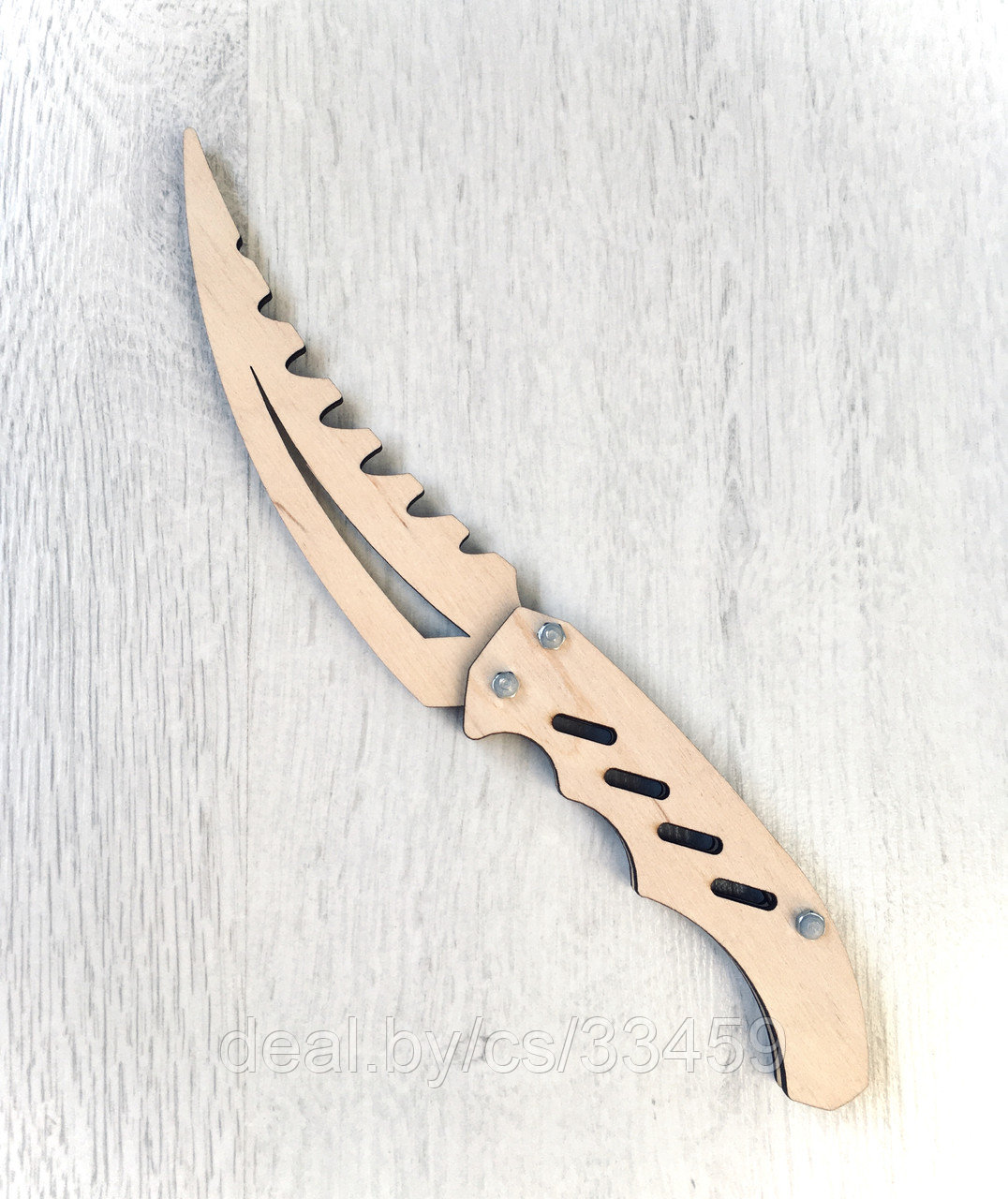Деревянный  выкидной  нож  KNIFE (РАСКРАСЬ САМ), ручная работа(Беларусь)