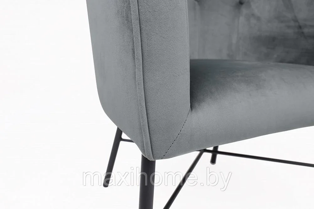 Кресло ALMOND, велюр Серый - фото 6 - id-p179410926