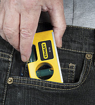 STANLEY Уровень Pocket Level карманный, магнитный, 2 капсулы, 85x47мм, 0-42-130, фото 3
