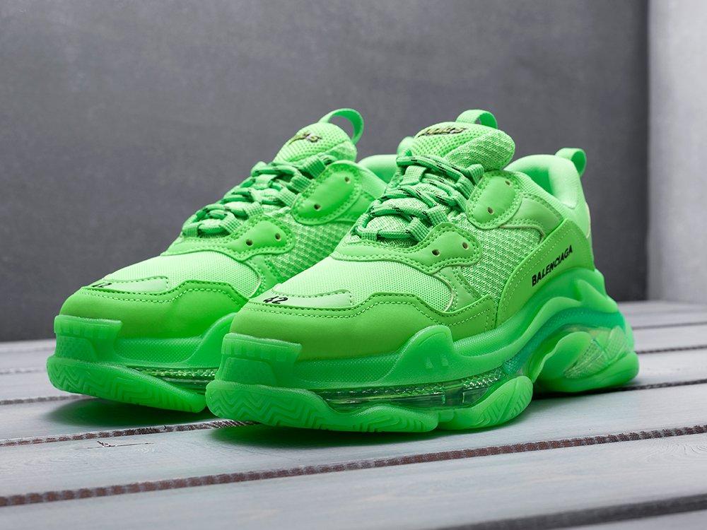 Кроссовки Balenciaga Triple S Clear Sole Green мужские - фото 4 - id-p179421913