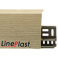 Плинтус напольный LS010 Эш вайт Мелинга 85*22*2200мм LINE PLAST