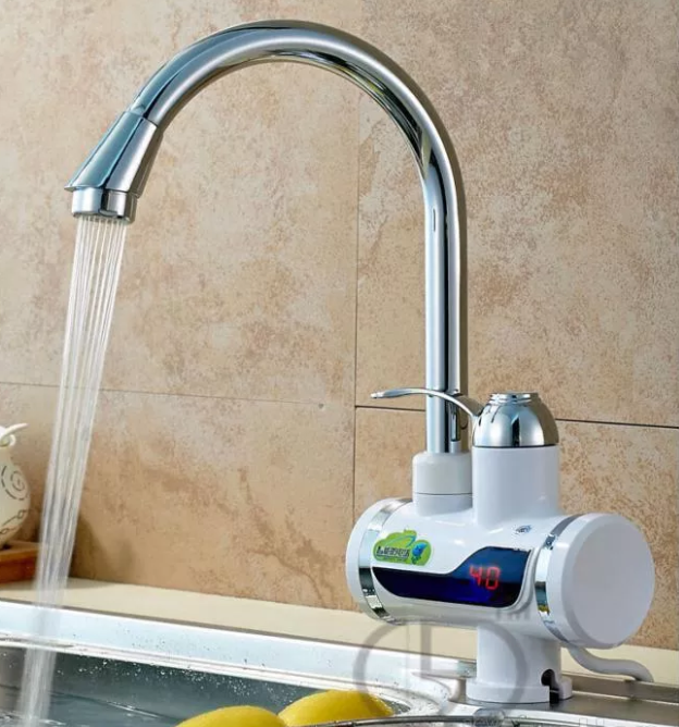 Электрический кран-водонагреватель с дисплеем Instant Electic Heating Water Faucet - фото 3 - id-p179426179