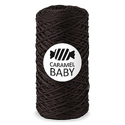 Шнур для вязания Caramel BABY 2 мм, цвет эфиопия/тёмно-коричневый