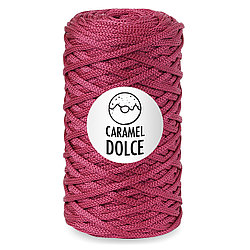 Шнур для вязания полиэфирный Caramel DOLCE 4 мм цвет вишня