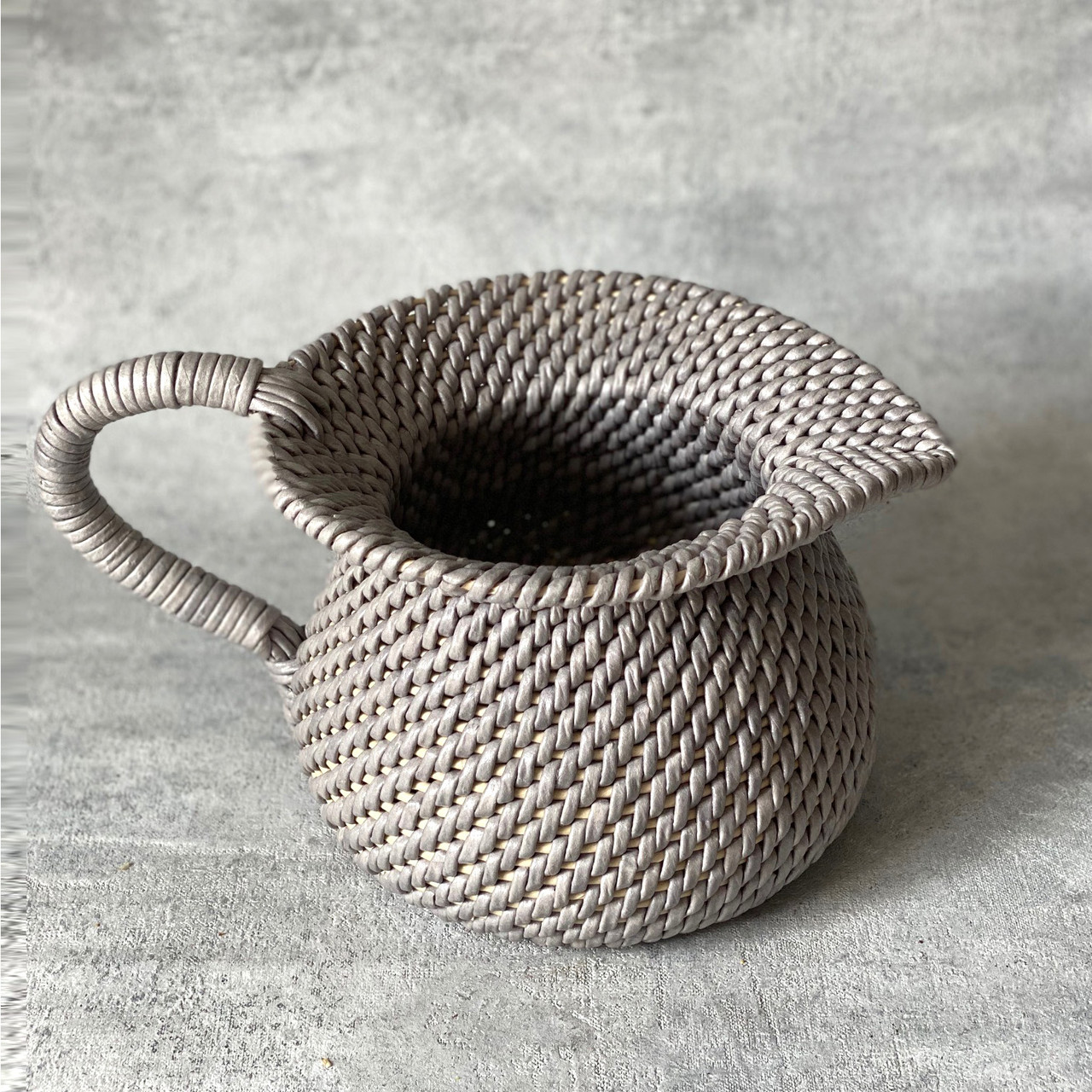 Кувшин-ваза плетёная декоративная Grey - фото 2 - id-p179436593