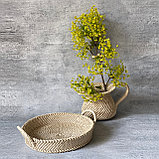Кувшин-ваза плетёная декоративная Pudding, фото 2