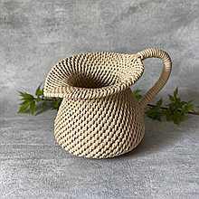 Кувшин-ваза плетёная декоративная Pudding
