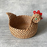 Блюдо-ваза плетёная Курица, фото 3