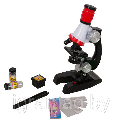 Набор для опытов детский микроскоп с побсеткой 100/400/1200х, - фото 2 - id-p78083547