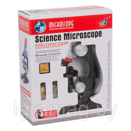 Набор для опытов детский микроскоп с побсеткой 100/400/1200х, - фото 4 - id-p78083547