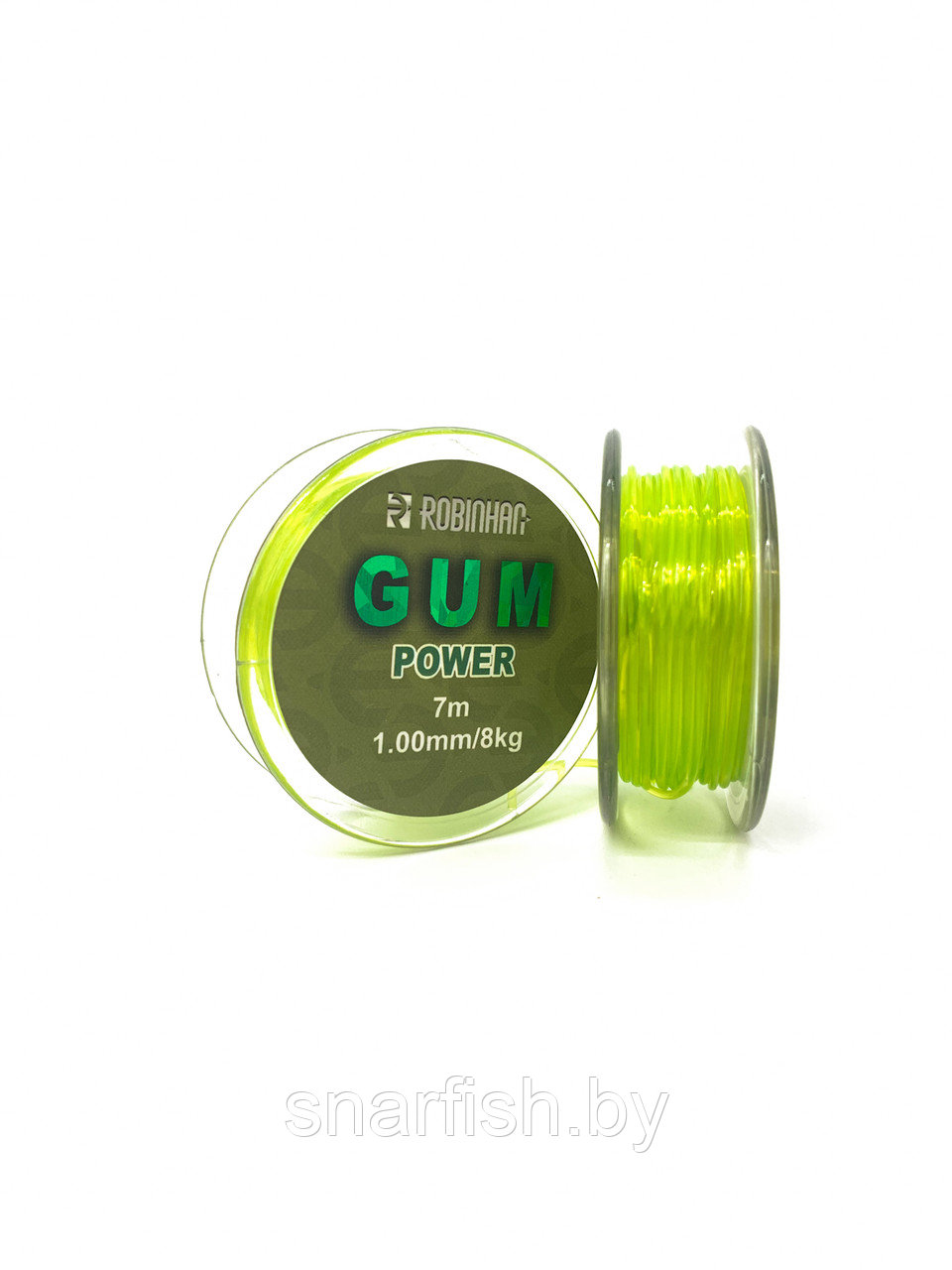 Фидерная резина(фидергам)  Power Gum 7м 1.0мм/8кг Green