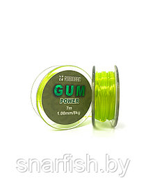 Фидерная резина(фидергам)  Power Gum 7м 1.0мм/8кг Green