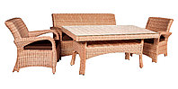 Комплект садовой мебели KORILIUS с прямоугольным столом, капучино