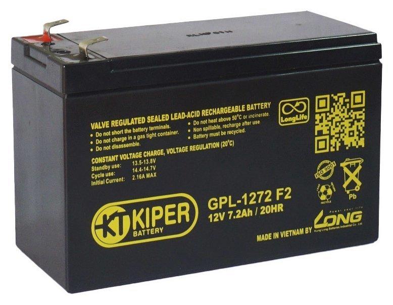 Аккумулятор для ИБП Kiper GPL-1272 F2 (12В/7.2 А·ч)