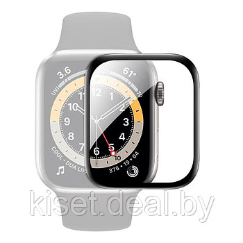 Защитная ультрамембрана TPU full glue для Apple Watch 45mm черный