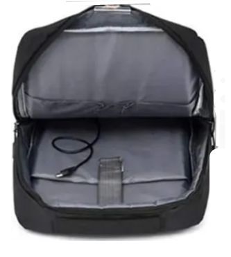Мужской деловой рюкзак с USB-портом для зарядки. Черный - фото 4 - id-p179448318