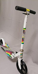 Двухколесный самокат Sсooter складной, регулируемая ручка, подростковый, арт. 3621 к белый