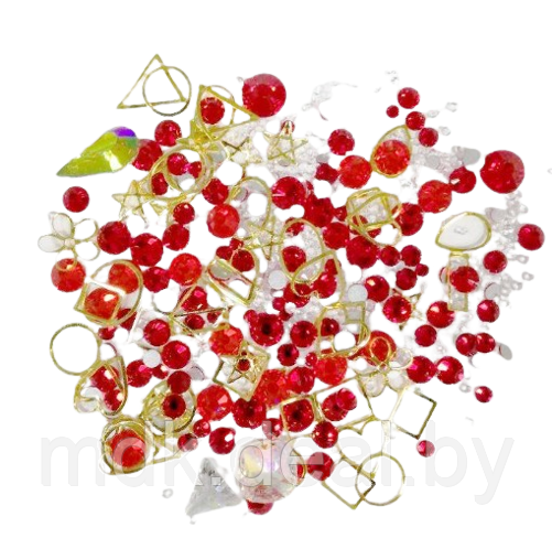 Дизайн для ногтей (dn-144) Стразы mix (разного размера в пакете ) БОЛЬШИЕ №10
