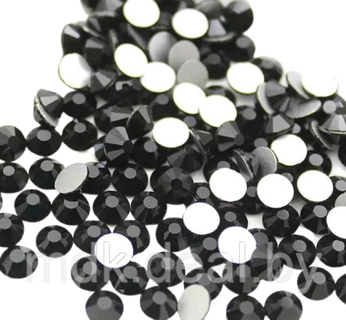 Стразы (кристаллы) для ногтей SS3 1,3-1,4мм (черные) 1440шт - фото 1 - id-p108653722