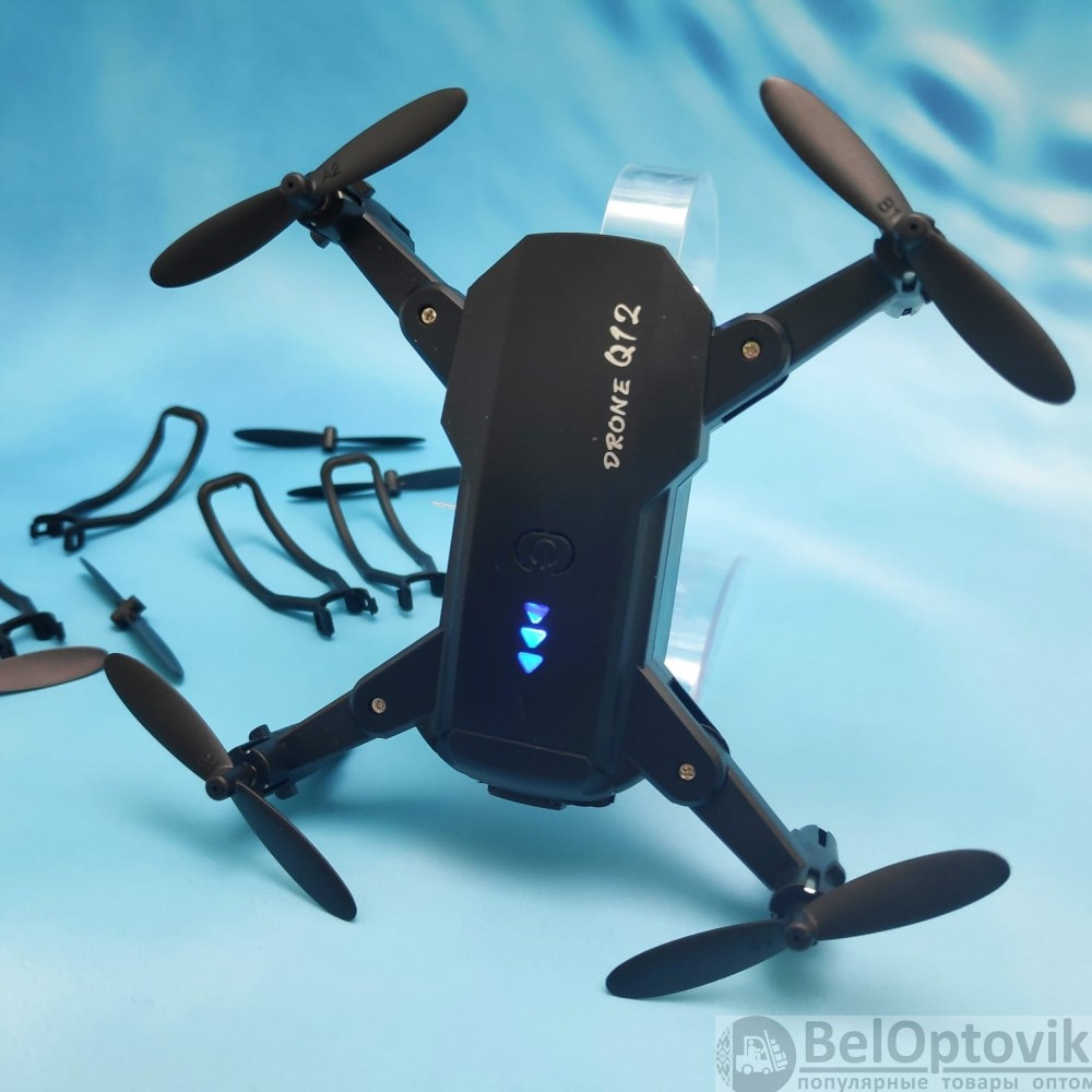 Складной мини-квадрокоптер FOLD Drone (Две камеры 2MP), (управление с пульта и смартфона) - фото 3 - id-p146051112