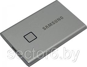 Твердотельный накопитель Samsung. Samsung External SSD T7 Touch, 500GB, USB Type-C, R/W 1000/1050MB/s, Grey