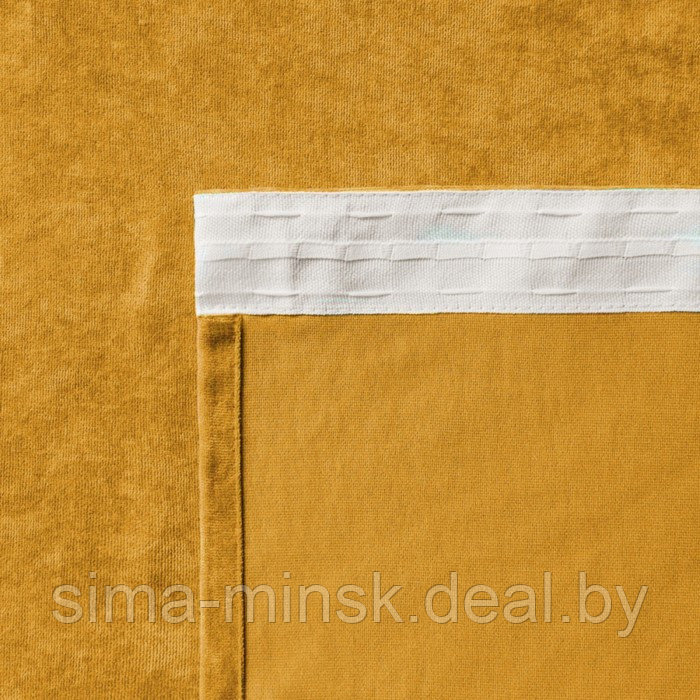 Комплект штор «Тина», размер 2х145х270 см, цвет желтый - фото 3 - id-p179459766