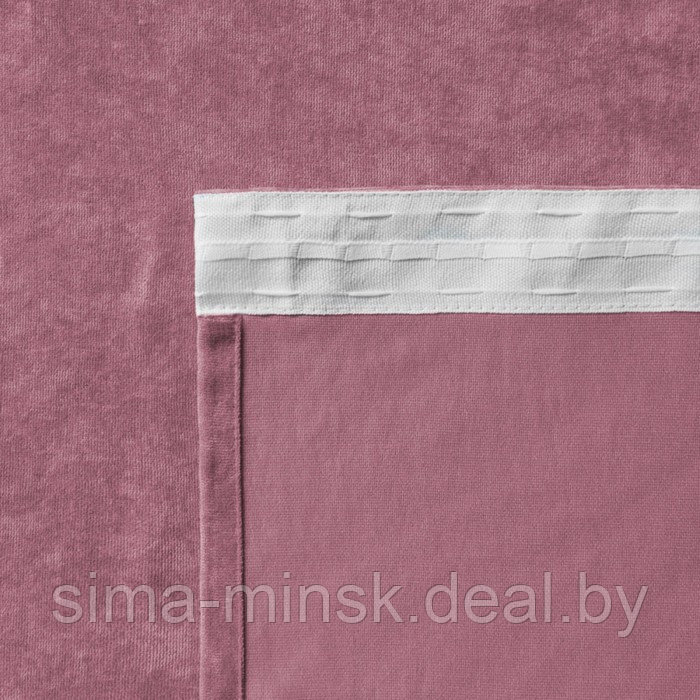 Комплект штор «Тина», размер 2х145х270 см, цвет розовый - фото 3 - id-p179459772