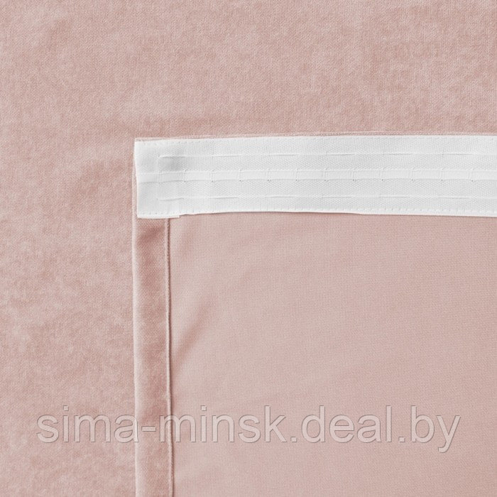 Комплект штор «Тина», размер 2х145х270 см, цвет светло-розовый - фото 3 - id-p179459773