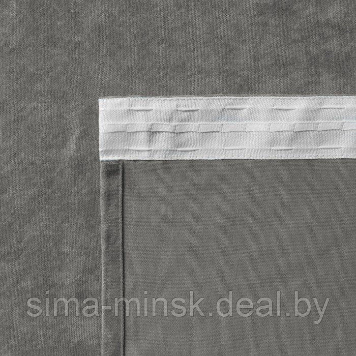 Комплект штор «Тина», размер 2х145х270 см, цвет серый - фото 3 - id-p179459775