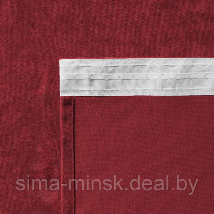 Комплект штор «Тина», размер 2х200х270 см, цвет красный - фото 3 - id-p179459910