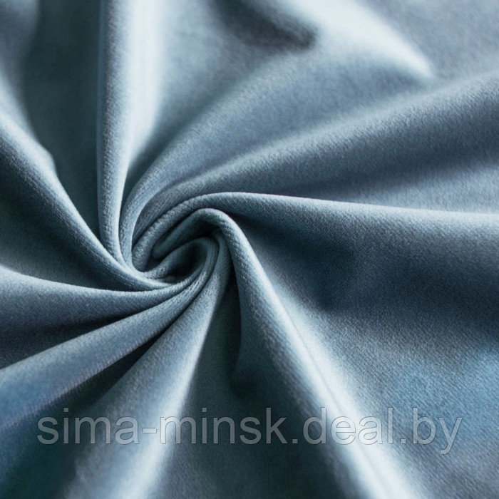 Комплект штор «Бархат», размер 2х145х270 см, цвет голубой - фото 3 - id-p179459965