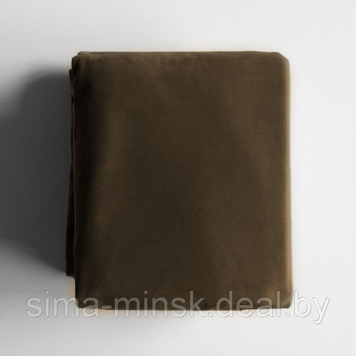 Комплект штор «Бархат», размер 2х145х270 см, цвет коричневый - фото 4 - id-p179459966