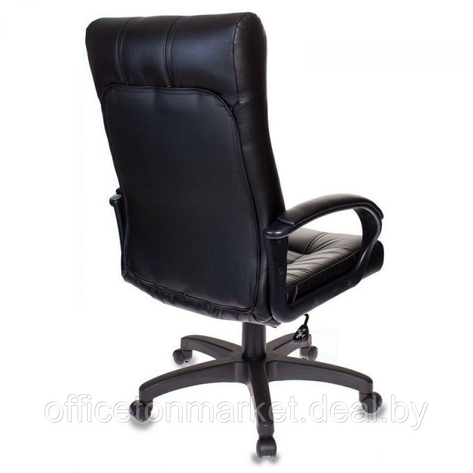 Кресло для руководителя "Бюрократ KB-10", кожзам, пластик, черный - фото 4 - id-p176009856