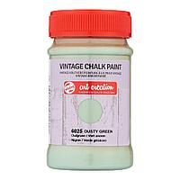 Краска декоративная "VINTAGE CHALK PAINT", 100 мл, 6025 грязно-зеленый