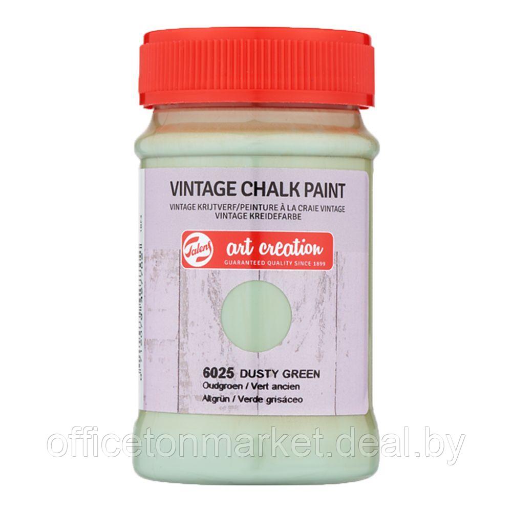 Краска декоративная "VINTAGE CHALK PAINT", 100 мл, 6025 грязно-зеленый - фото 1 - id-p137129347