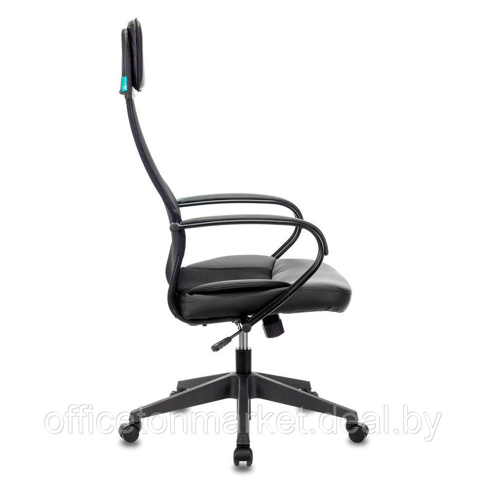 Кресло для руководителя "Бюрократ CH-608", экокожа, сетка, пластик, черный - фото 3 - id-p176009861