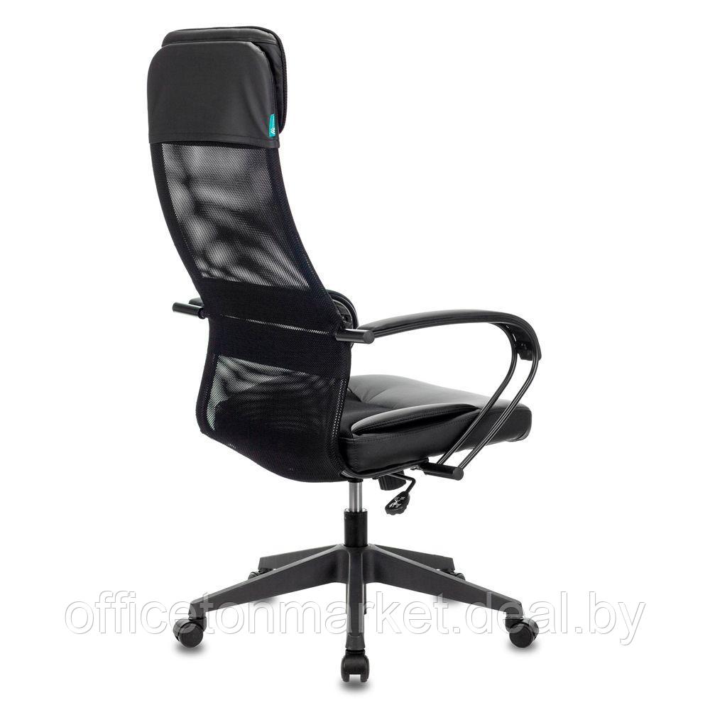 Кресло для руководителя "Бюрократ CH-608", экокожа, сетка, пластик, черный - фото 4 - id-p176009861
