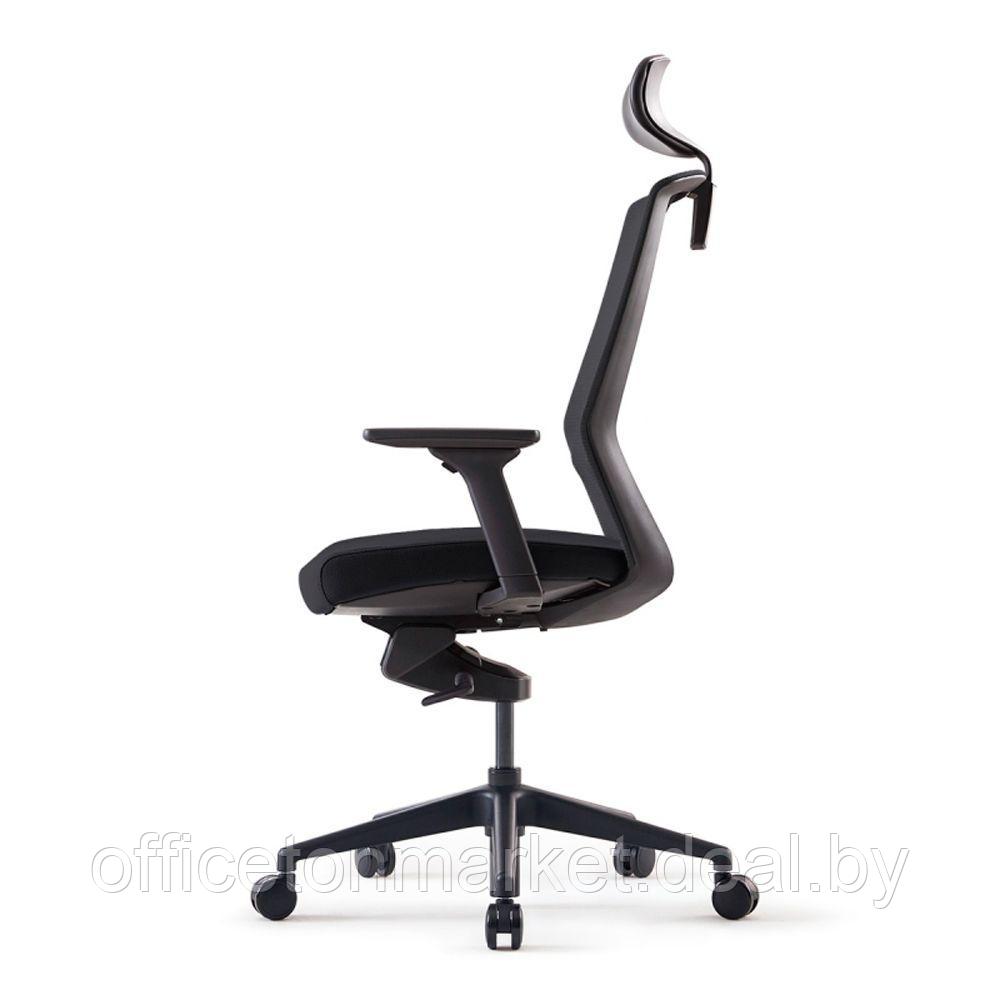 Кресло для руководителя Bestuhl "J1", сетка, ткань, пластик, черный - фото 3 - id-p165195288