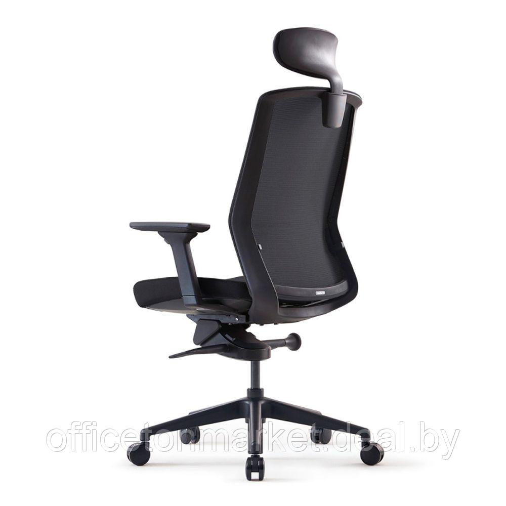 Кресло для руководителя Bestuhl "J1", сетка, ткань, пластик, черный - фото 4 - id-p165195288