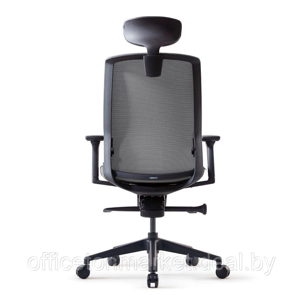 Кресло для руководителя Bestuhl "J1", сетка, ткань, пластик, серый - фото 5 - id-p165195289